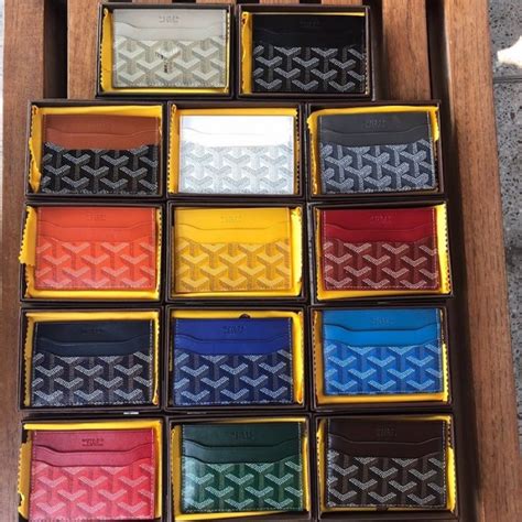 goyard card holder colours|Goyard card holder retail price.